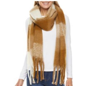 New Frye and Co. Checked Blanket Cold Weather
Scarf